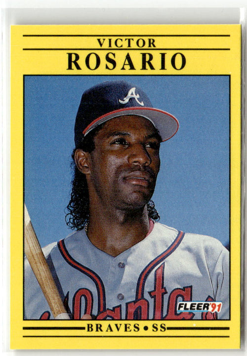 1991 Fleer Victor Rosario #701 front