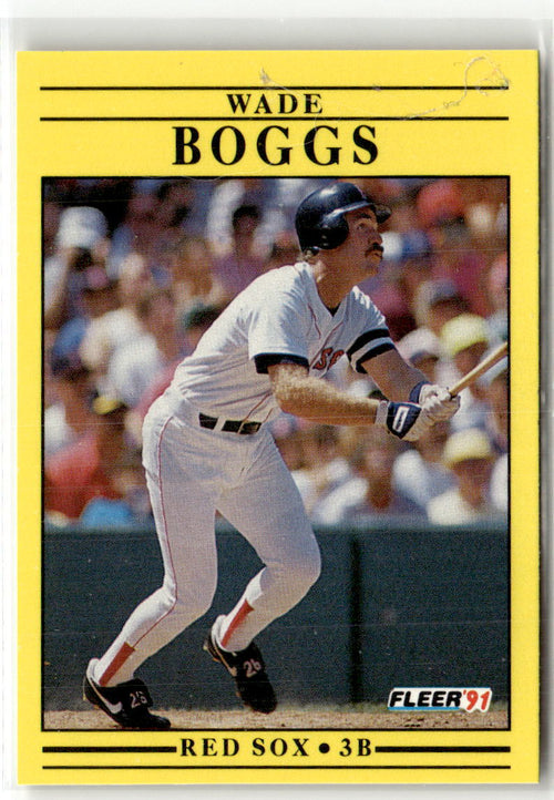 1991 Fleer Wade Boggs #86 front