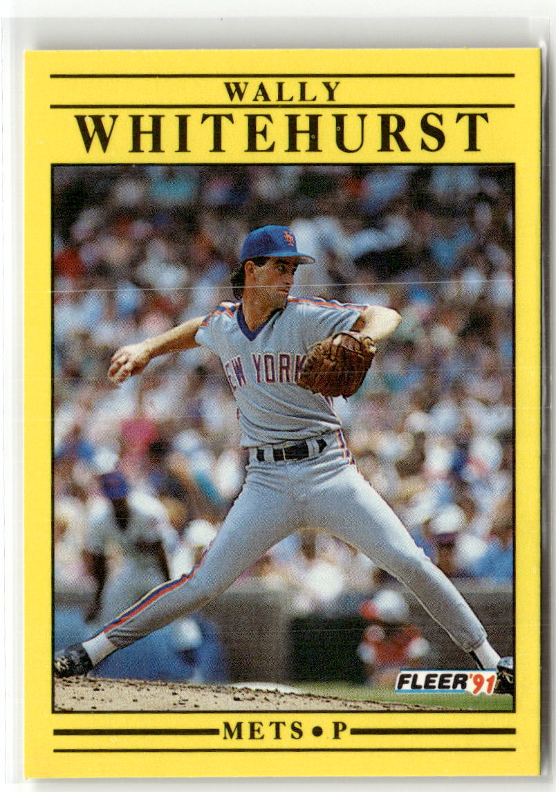 1991 Fleer Wally Whitehurst #166 front