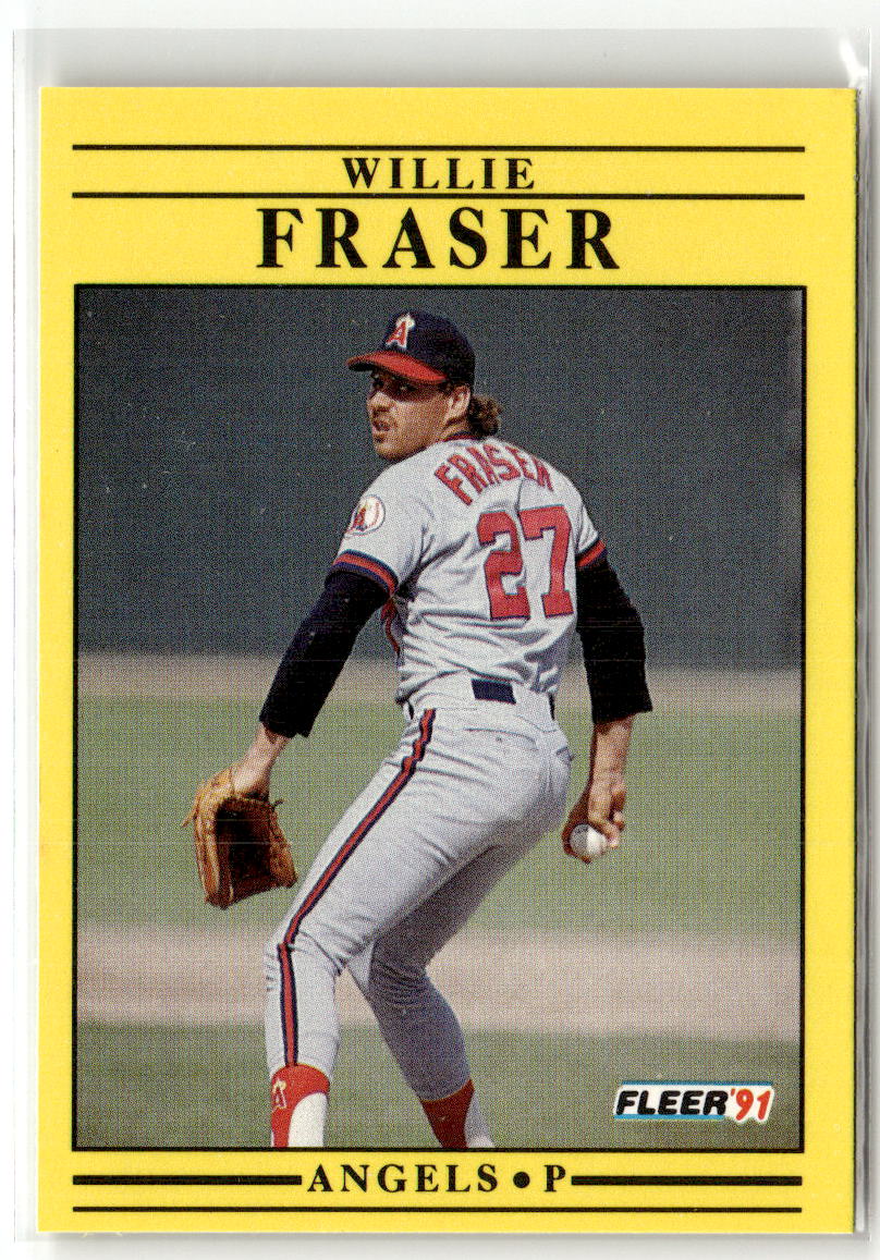 1991 Fleer Willie Fraser #314 front