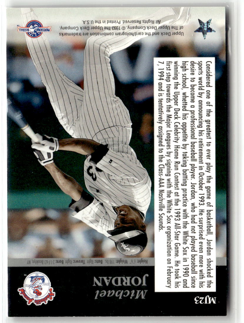 1994 Upper Deck Minor League Michael Jordan Michael Jordan #MJ23 back