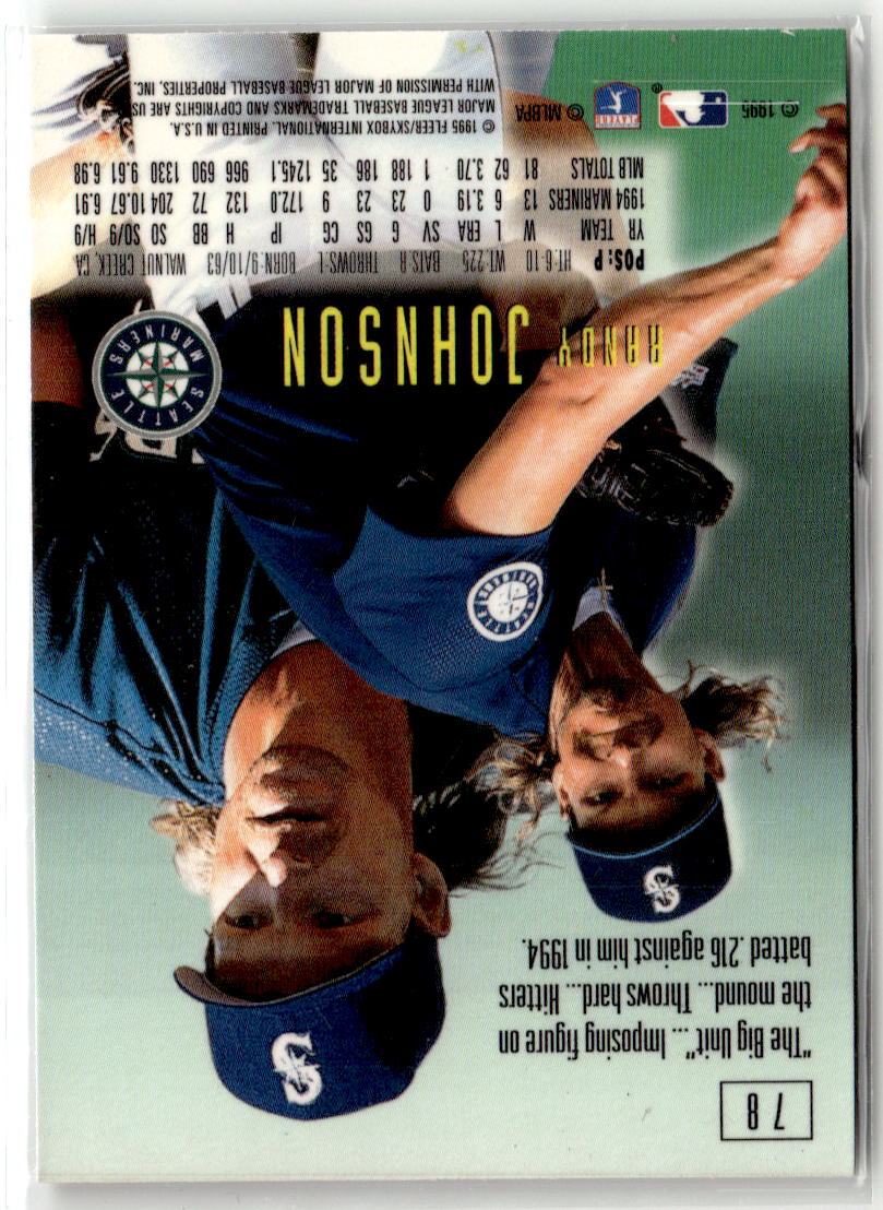 1995 Emotion Randy Johnson #78 back