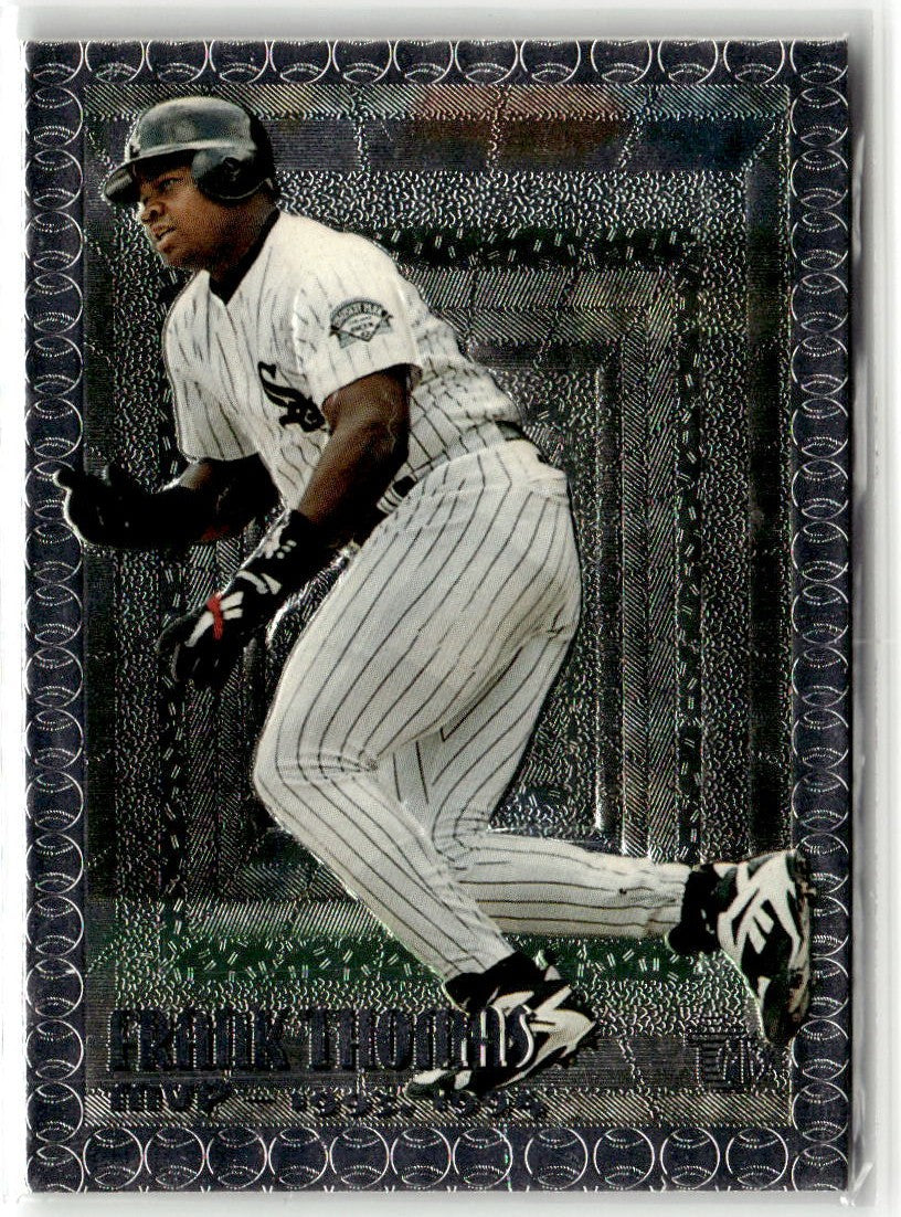1995 Topps Embossed Frank Thomas #100 front