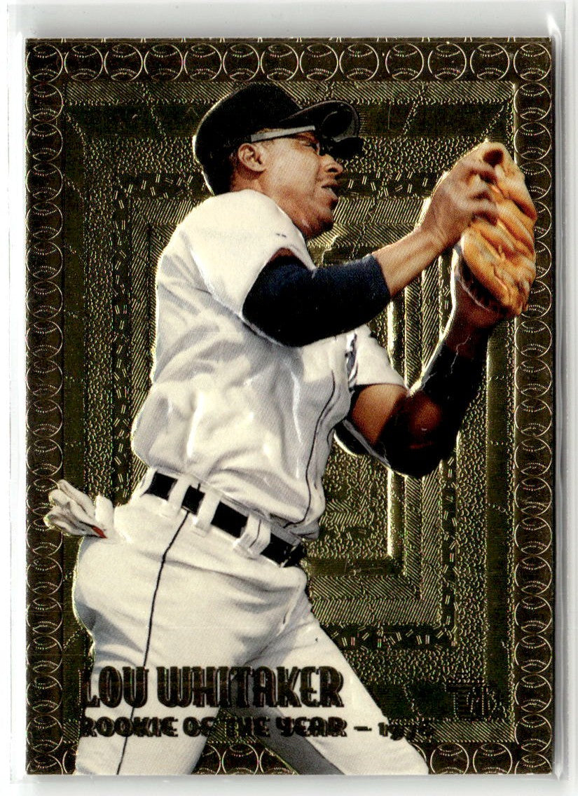 1995 Topps Embossed Lou Whitaker [Golden Idols] #97 front