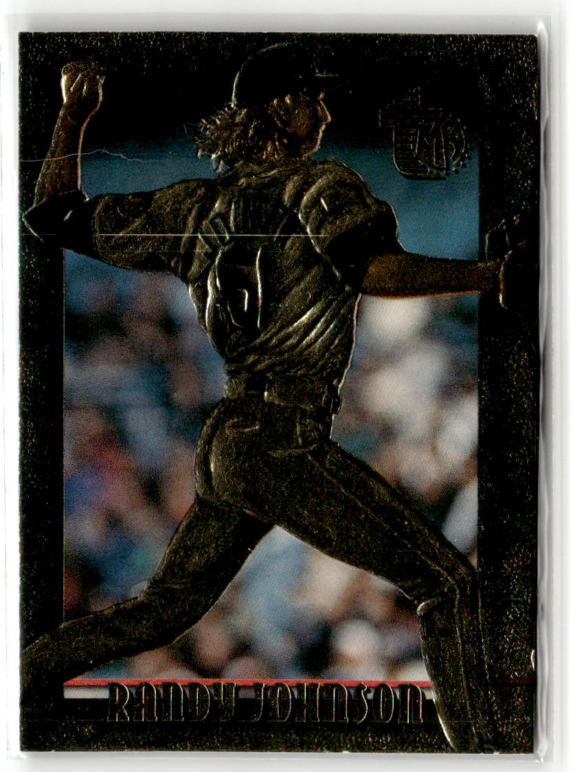 1995 Topps Embossed Randy Johnson [Golden Idols] #69 front