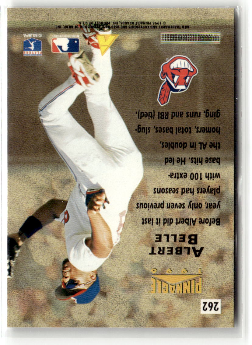 1996 Pinnacle Albert Bell #262 back