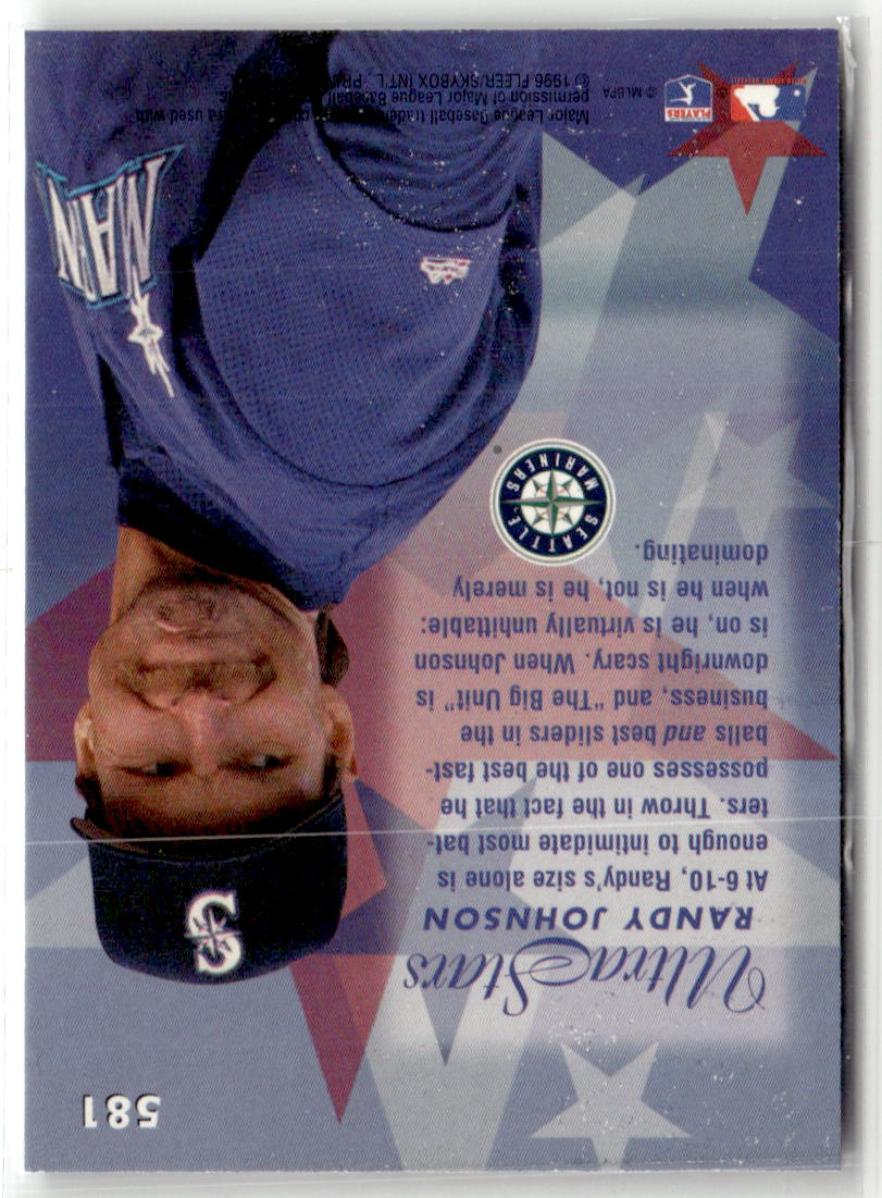 1996 Ultra Gold Medallion Randy Johnson #581 back