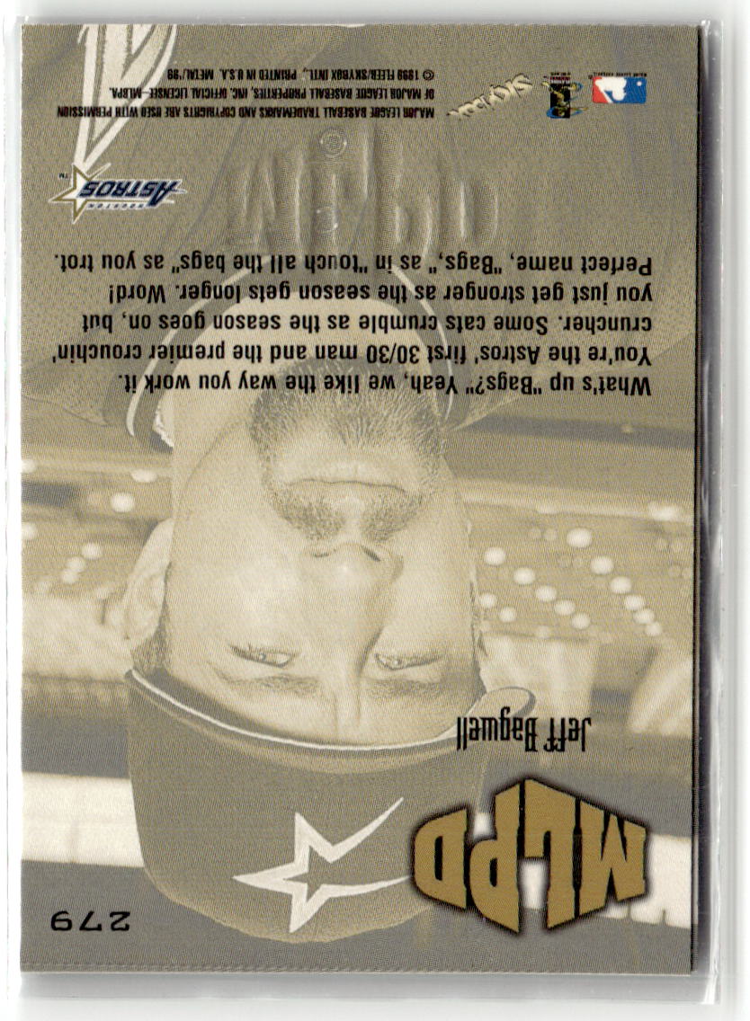 1999 Metal Universe Jeff Bagwell #279 back