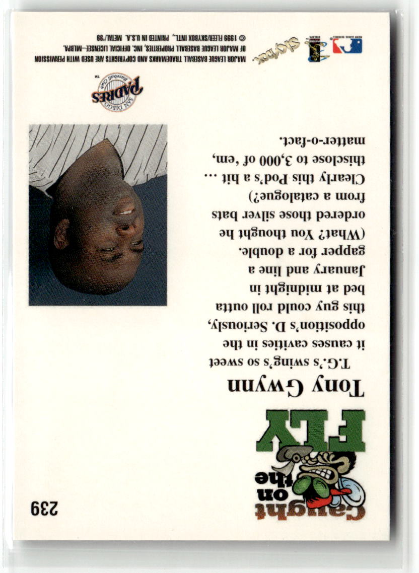 1999 Metal Universe Tony Gwynn #239 back