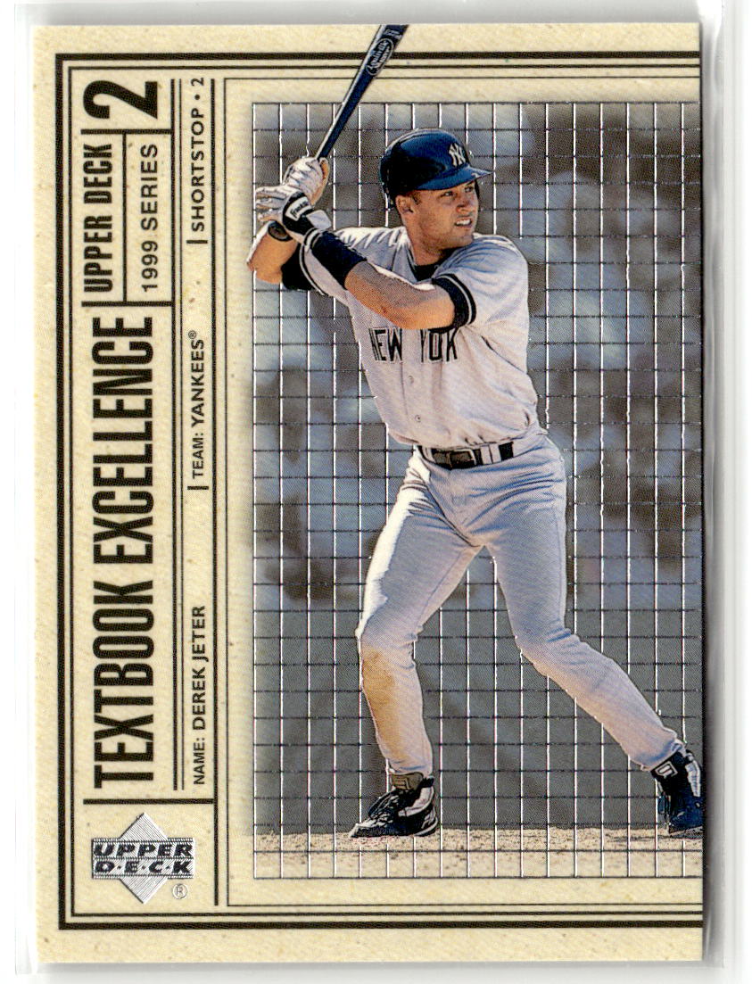 1999 Upper Deck Textbook Excellence Derek Jeter #T17 front