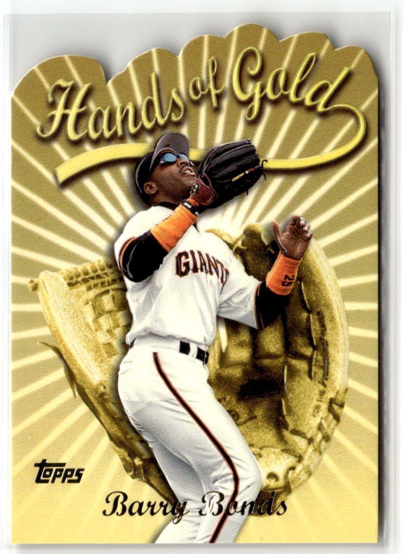 2000 Topps Hands of Gold Barry Bonds #HG1 front