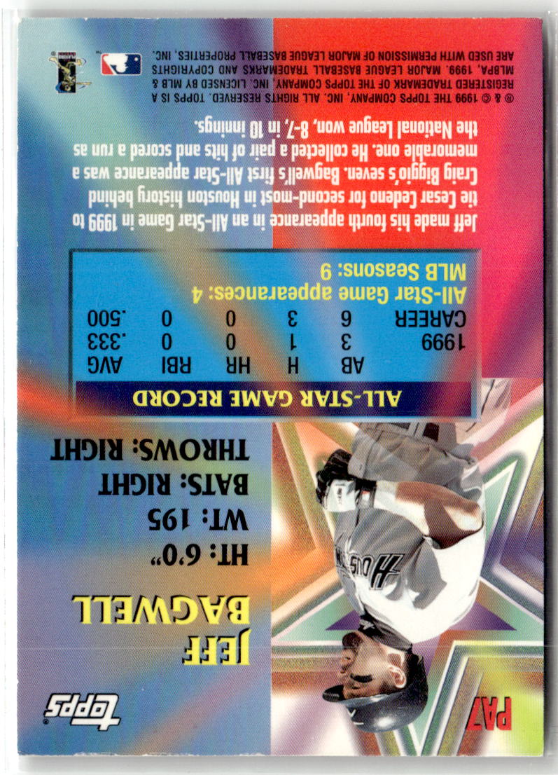 2000 Topps PerenniAL All Stars Jeff Bagwell #PA7 back