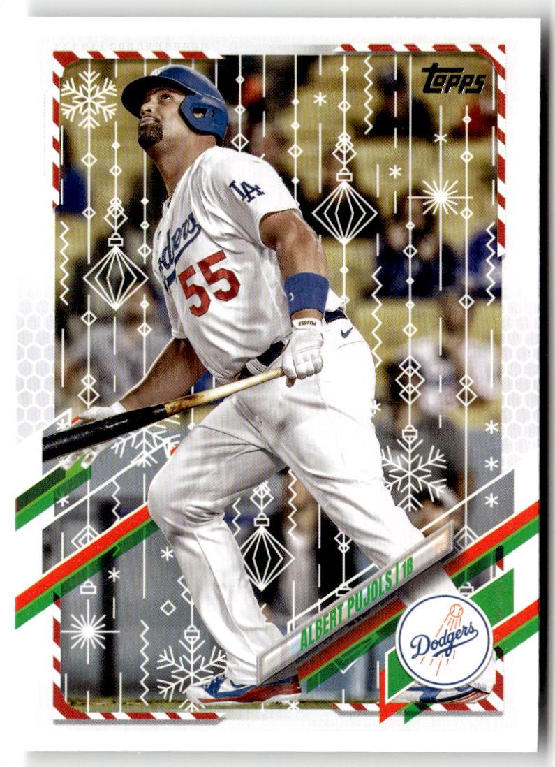 2021 Topps Holiday Mega Box Albert Pujols #HW176 front
