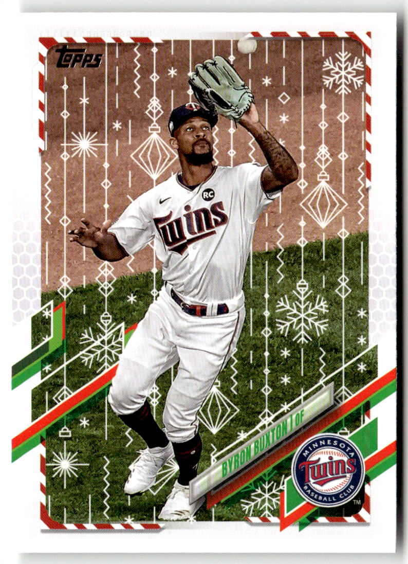 2021 Topps Holiday Mega Box Byron Buxton #HW189 (RC) front