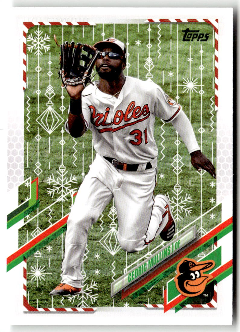 2021 Topps Holiday Mega Box Cedric Mullins #HW15 front