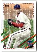 2021 Topps Holiday Mega Box Connor Bogdon #HW169 (RC) front