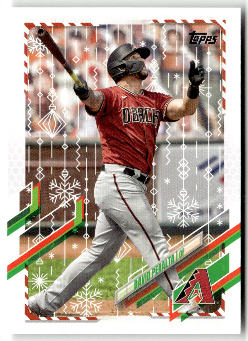 2021 Topps Holiday Mega Box David Peralta #HW49 front