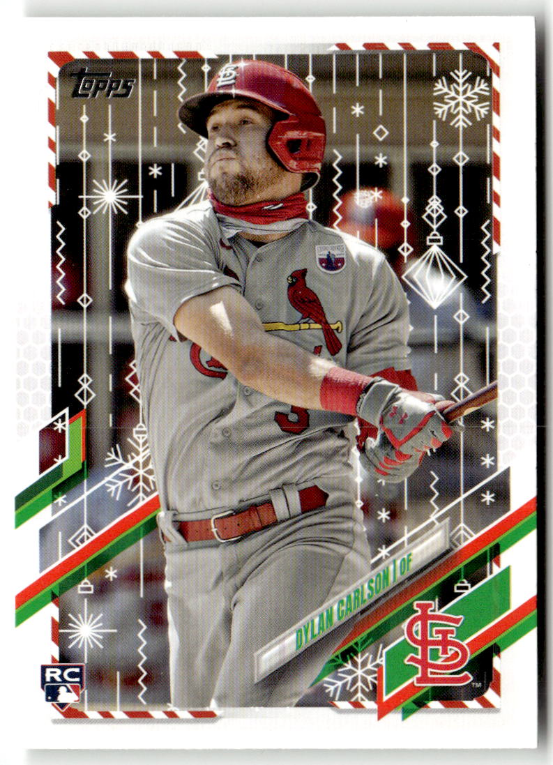 2021 Topps Holiday Mega Box Dylan Carlson #HW106 (RC) front