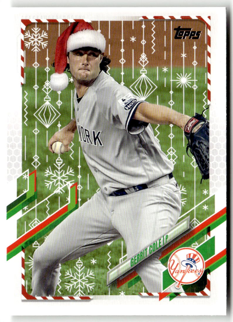 2021 Topps Holiday Mega Box Gerrit Cole #HW220 front