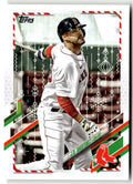 2021 Topps Holiday Mega Box J.D. Martinez #HW2 front