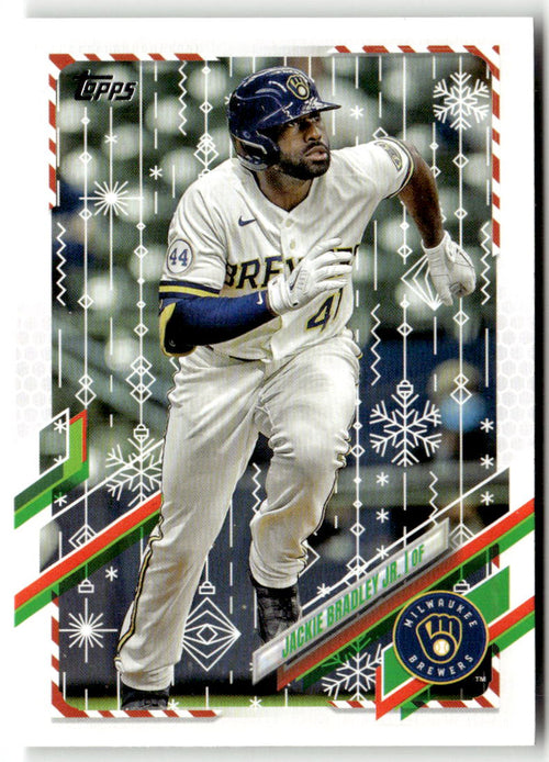 2021 Topps Holiday Mega Box Jackie Bradley Jr #HW139 front