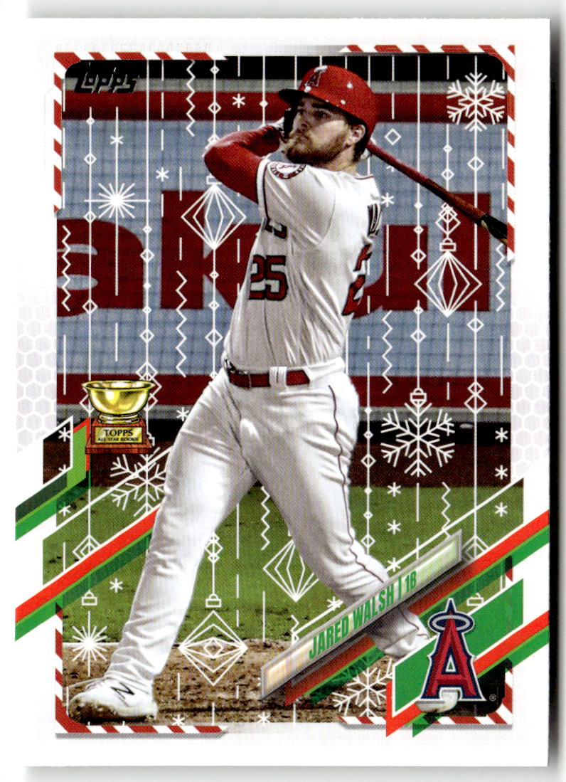 2021 Topps Holiday Mega Box Jared Walsh #HW107 (RC) front