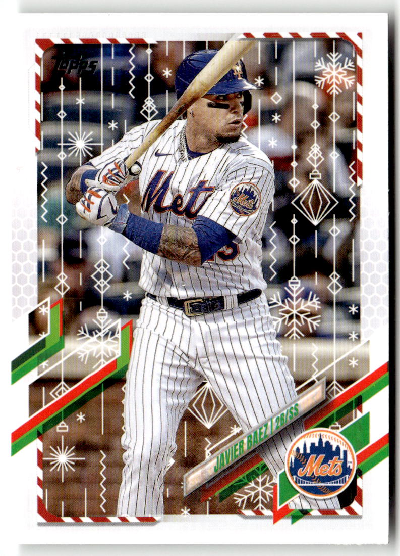 2021 Topps Holiday Mega Box Javier Baez #HW73 front