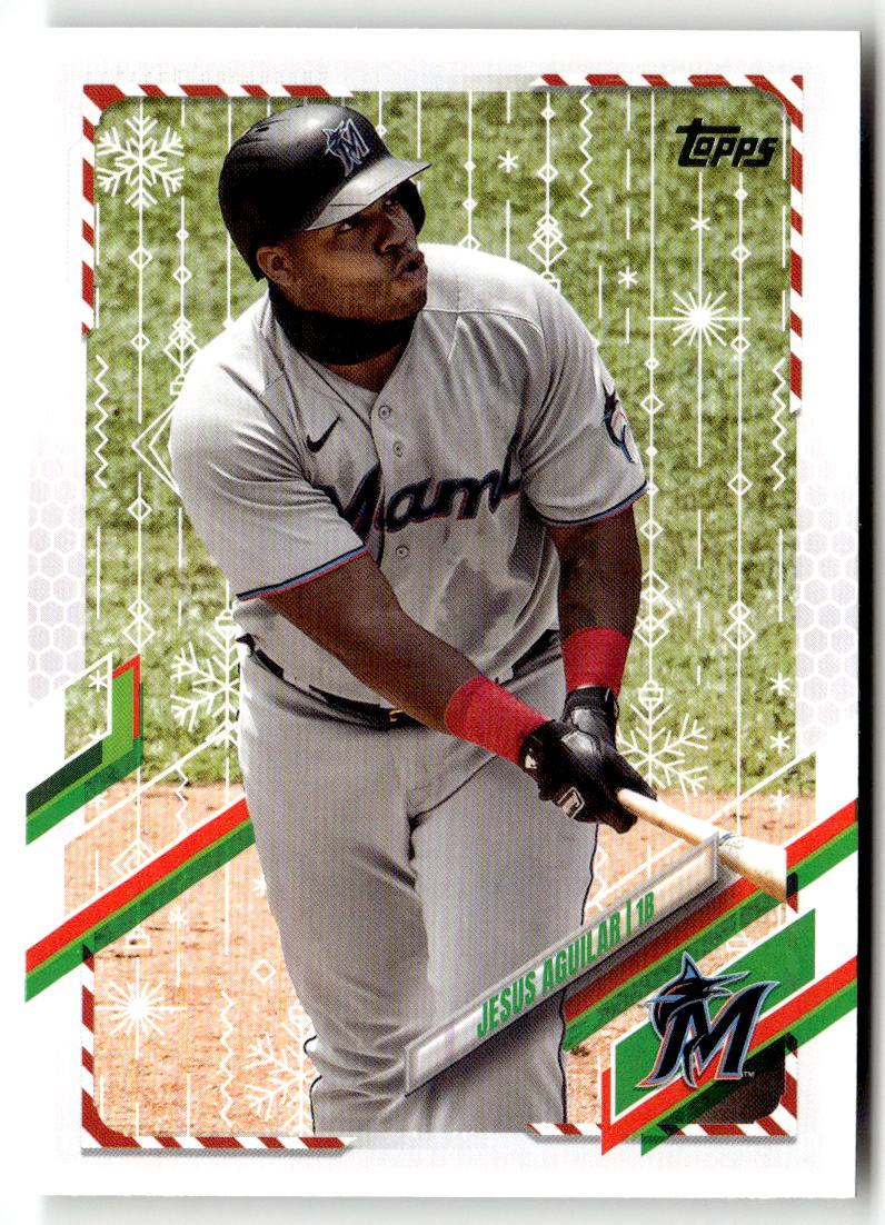 2021 Topps Holiday Mega Box Jesus Aguilar #HW173 front