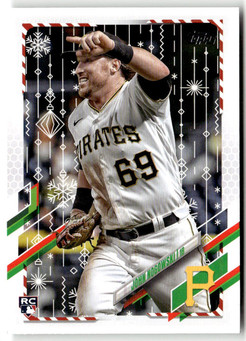 2021 Topps Holiday Mega Box John Nogowski #HW103 (RC) front