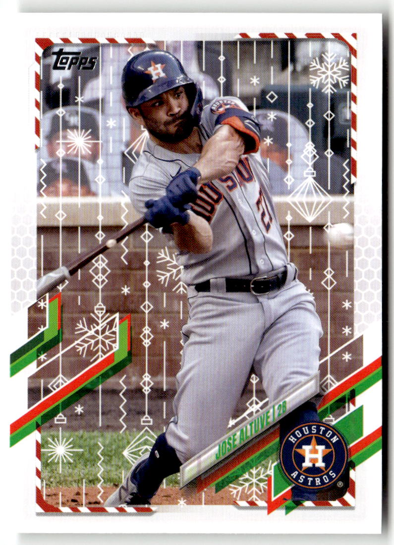 2021 Topps Holiday Mega Box Jose Altuve #HW37 front