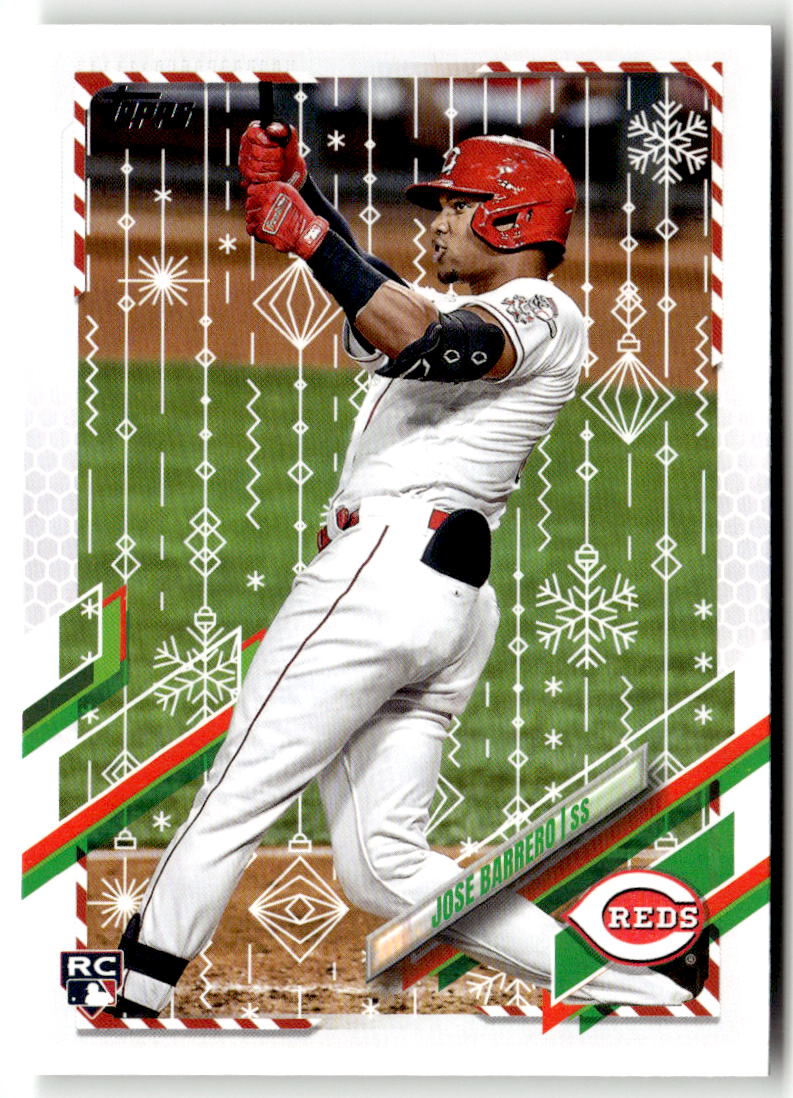 2021 Topps Holiday Mega Box Jose Barrero #HW190 (RC) front