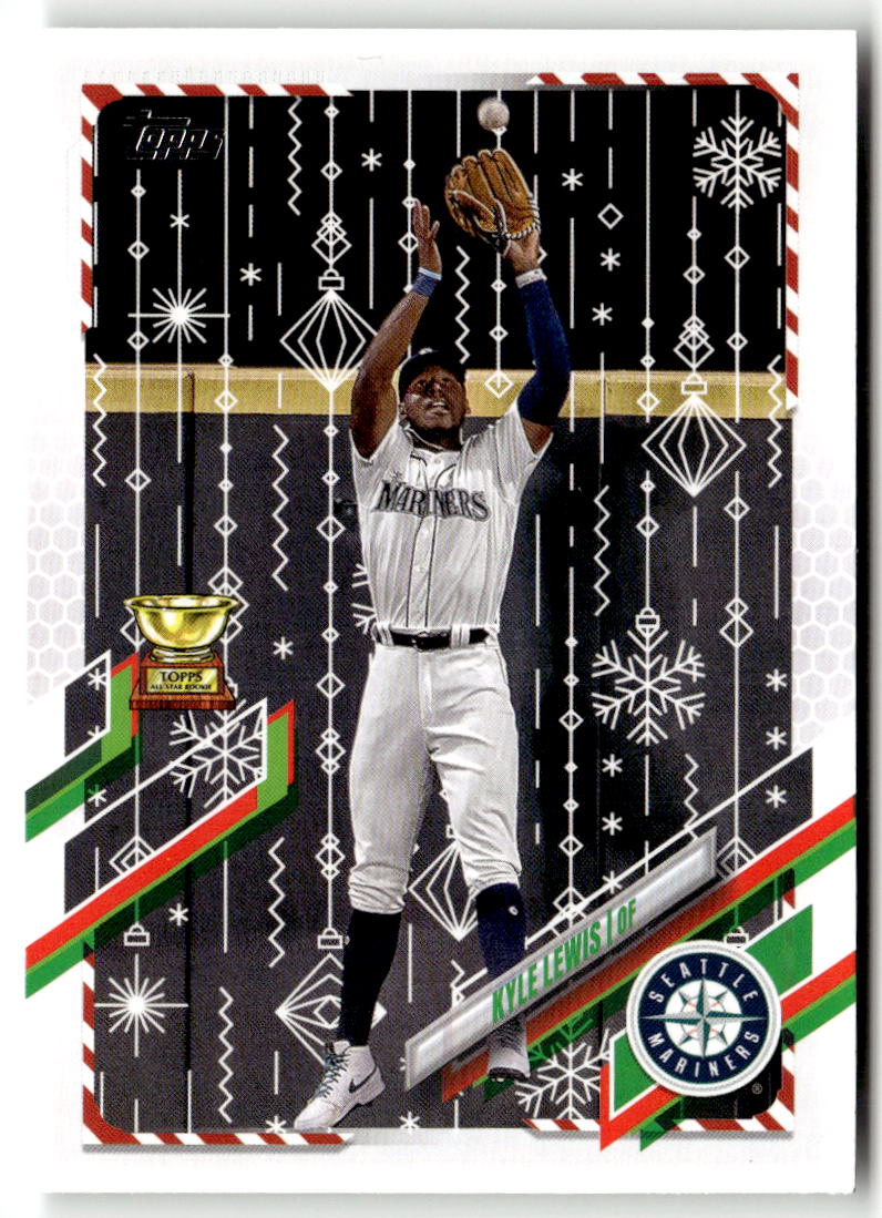 2021 Topps Holiday Mega Box Kyle Lewis #HW117 (RC) front
