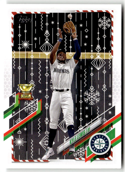 2021 Topps Holiday Mega Box Kyle Lewis #HW117 (RC) front