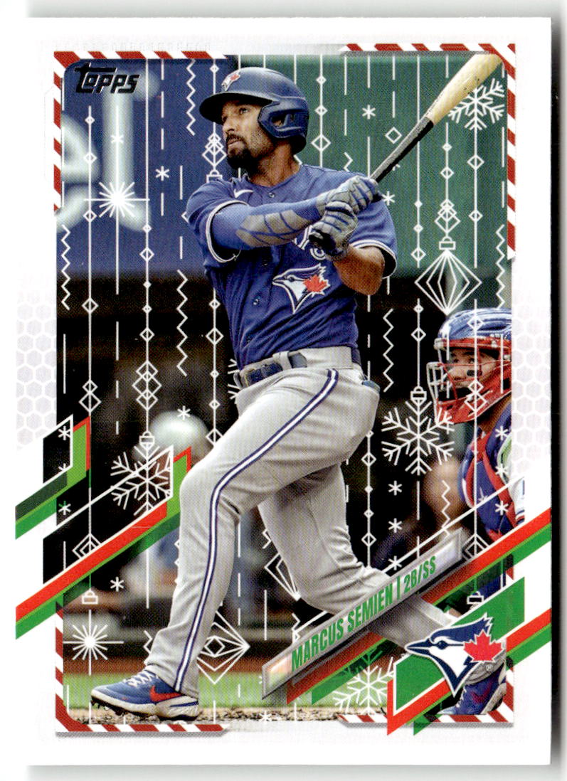 2021 Topps Holiday Mega Box Marcus Semien #HW211 front