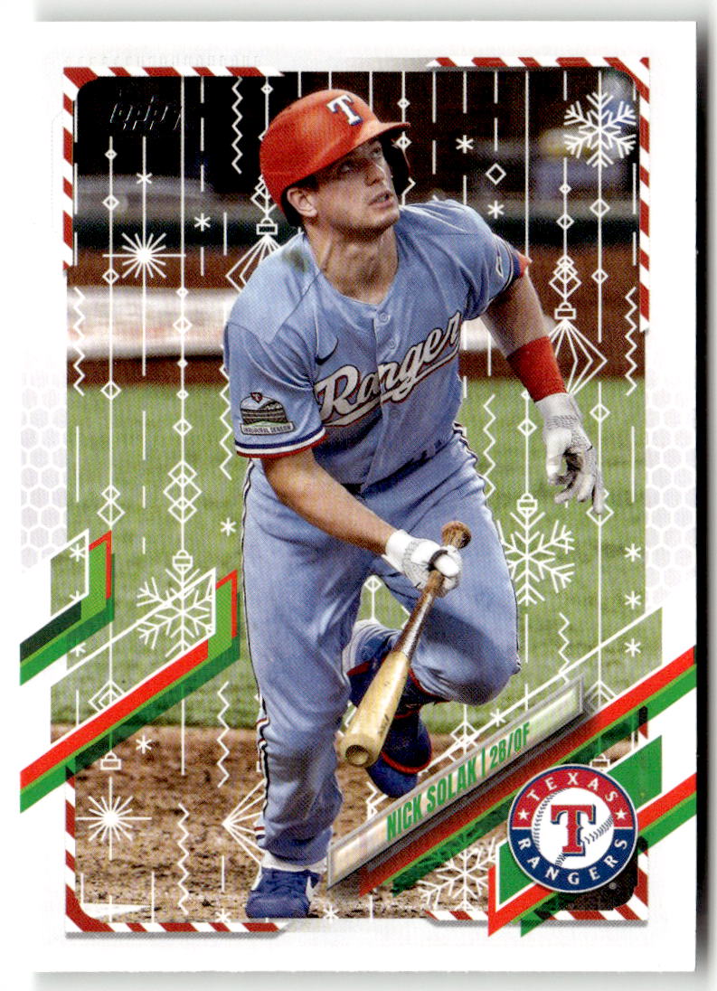 2021 Topps Holiday Mega Box Nick Solak #HW14 (RC) front