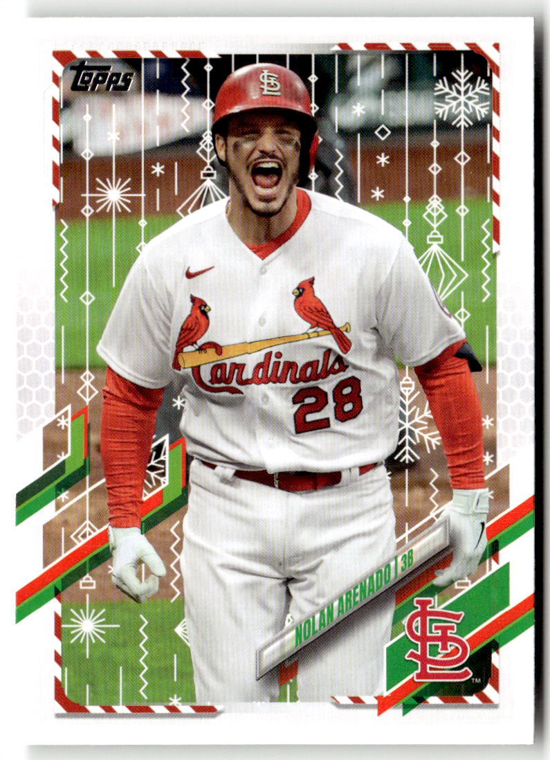 2021 Topps Holiday Mega Box Nolan Arenado #HW12 front