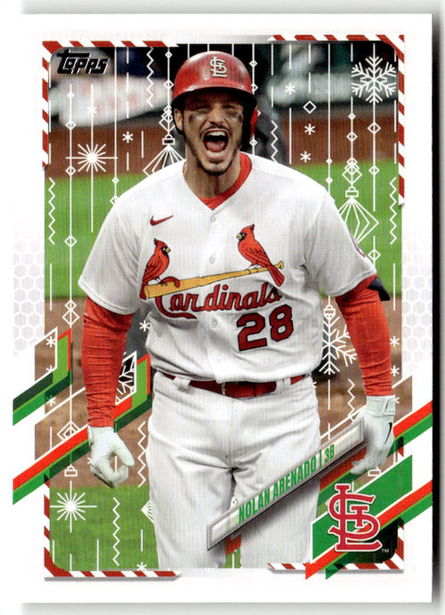 2021 Topps Holiday Mega Box Nolan Arenado #HW12 front