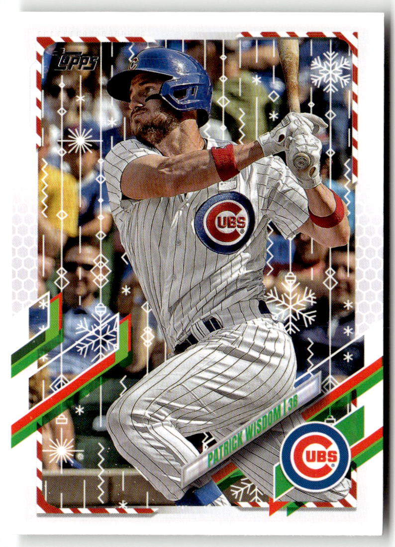 2021 Topps Holiday Mega Box Patrick Wisdom #HW70 front