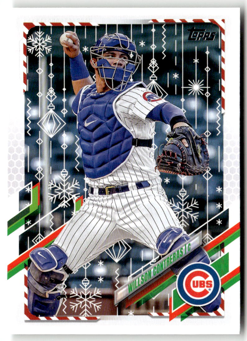 2021 Topps Holiday Mega Box Willson Contreras #HW188 (RC) front