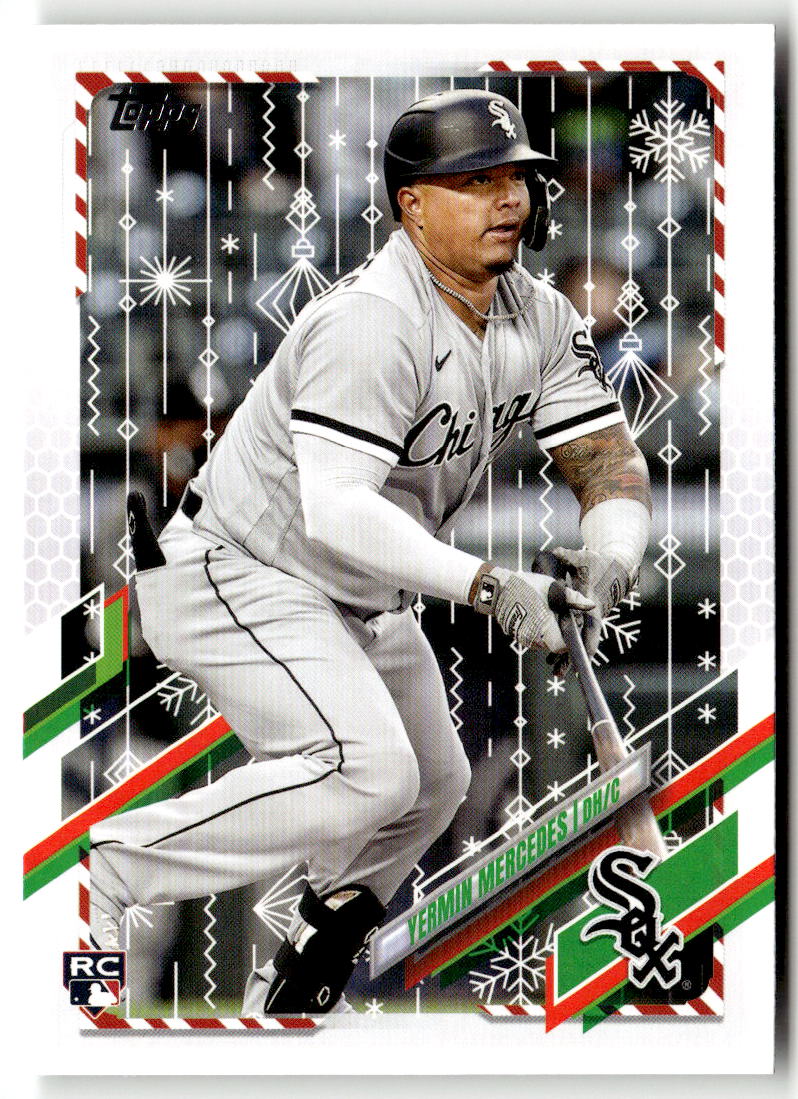 2021 Topps Holiday Mega Box Yermin Mercedes #HW157 (RC) front