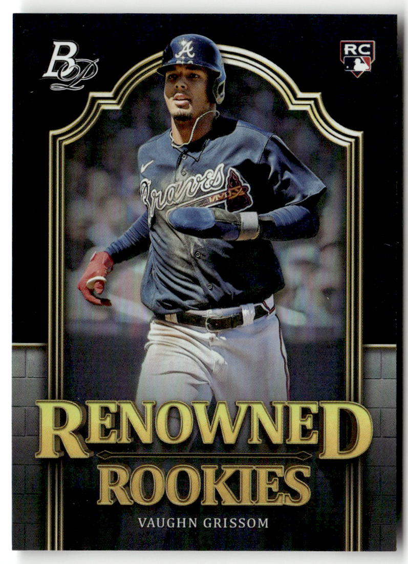 2023 Bowman Platinum Renowned Rookies Vaughn Grissom #RR-12 front