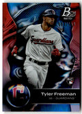 2023 Bowman Platinum Tyler Freeman [Blue] #30 front