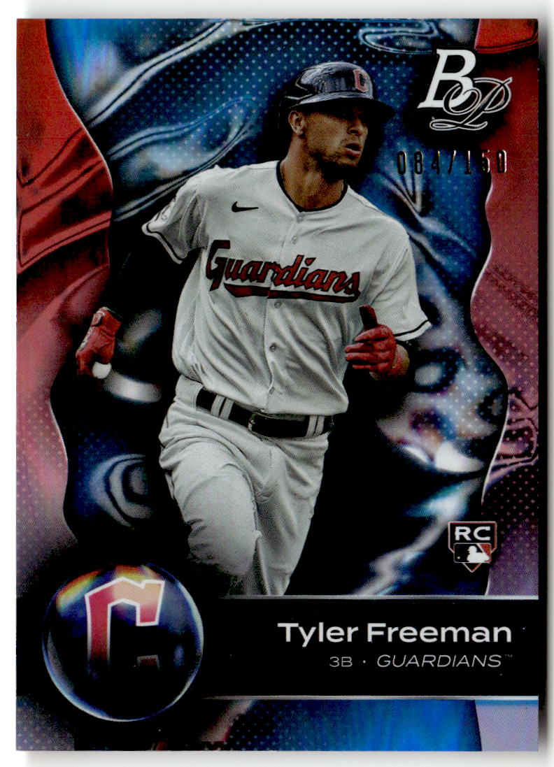 2023 Bowman Platinum Tyler Freeman [Blue] #30 front