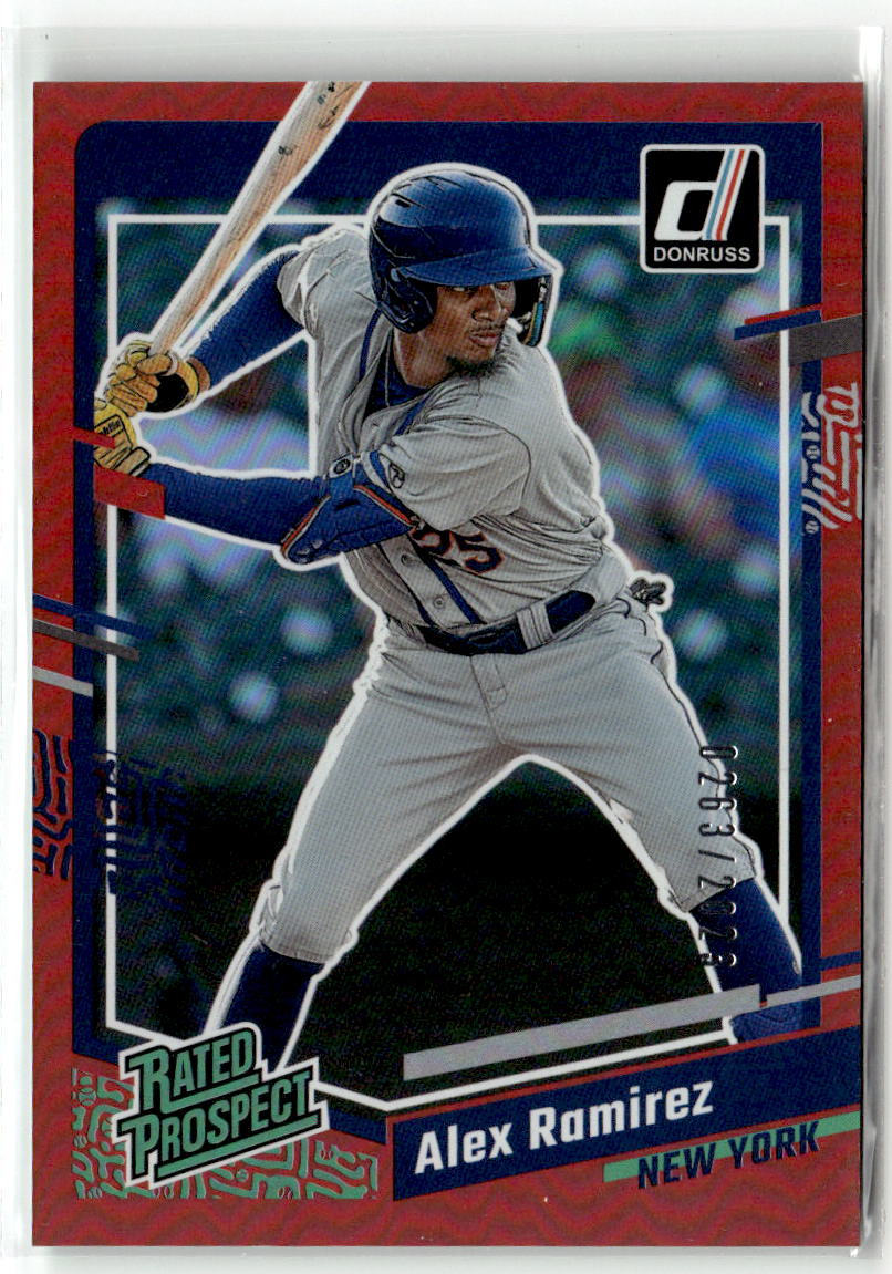 2023 Panini Donruss Alex Ramirez [Red] #49 front