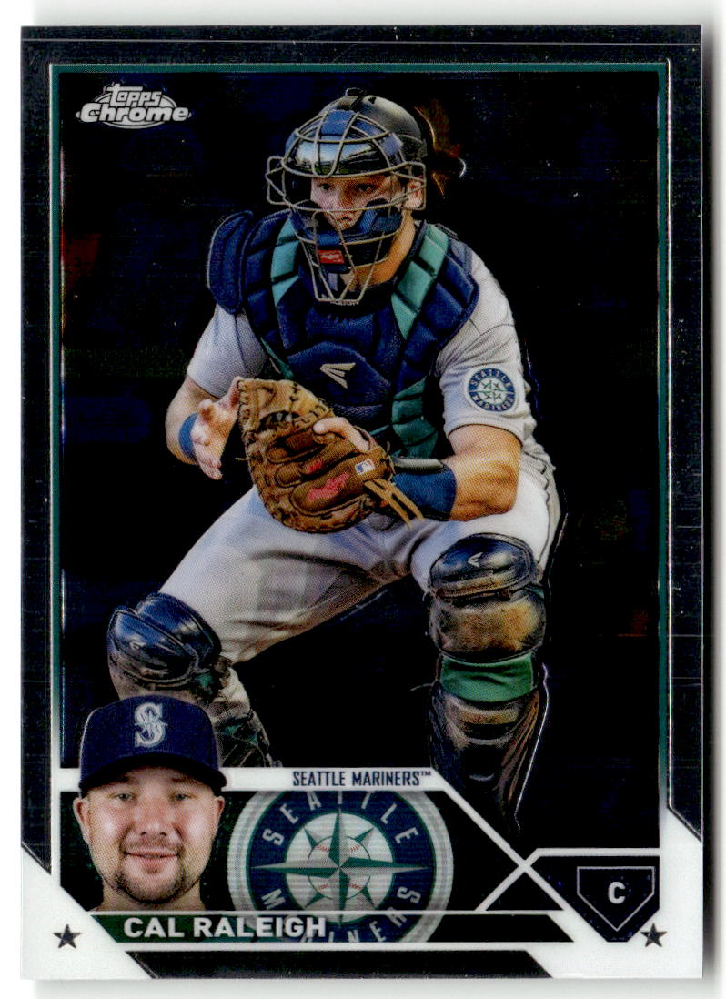 2023 Topps Chrome Cal Raleigh #141 (RC) front