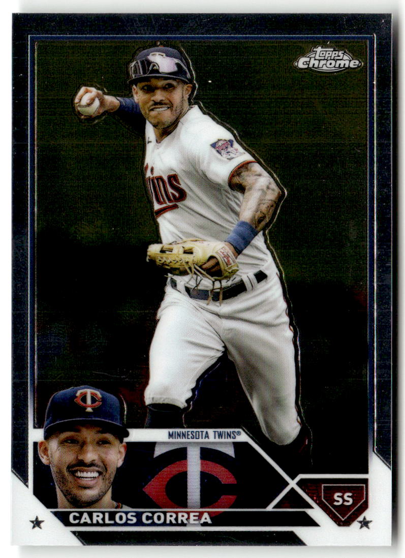 2023 Topps Chrome Carlos Correa #140 front