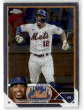 2023 Topps Chrome Francisco Lindor #142 front