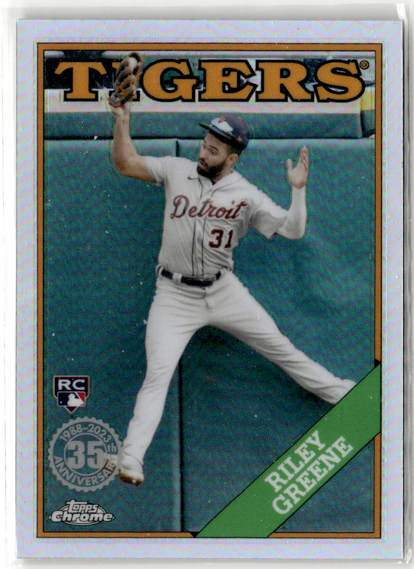 2023 Topps Chrome Riley Greene #182 (RC) front