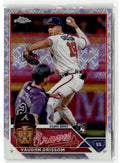 2023 Topps Chrome Vaughn Grissom [Logofractor] #48 front
