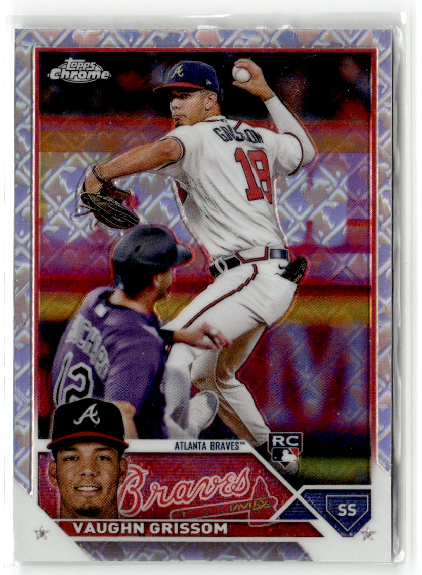 2023 Topps Chrome Vaughn Grissom [Logofractor] #48 front